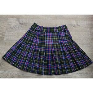 MINGA LONDON Plaid Pleated Mini Skirt Womens XS UK 6 EU 34 US 2